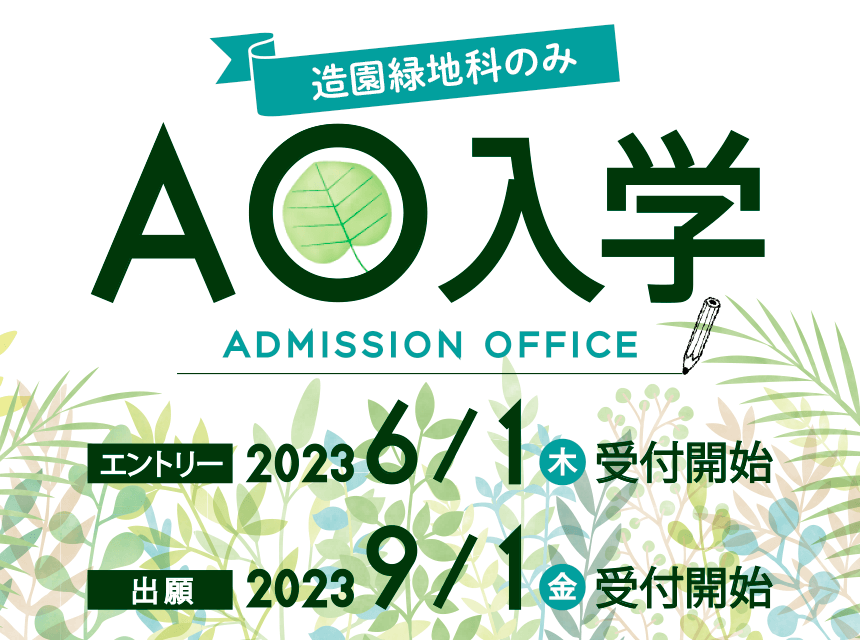 AO入学 受付開始